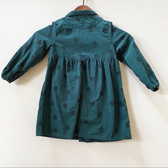 Pre-Loved ZARA Corduroy Button Up Dress Sz 4-5 - Picture 3 of 3